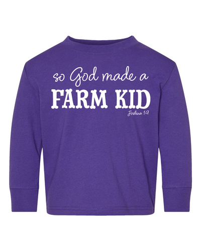 So God Made a Farm Kid Tee - TODDLER
